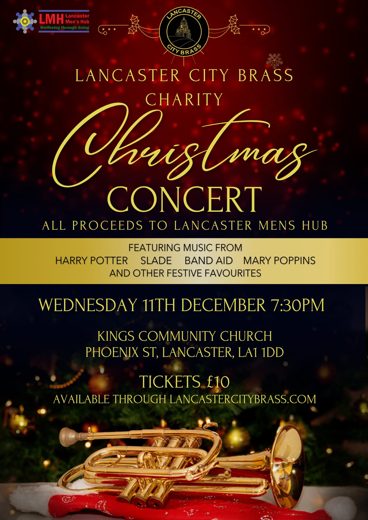 Charity Christmas Concert - Lancaster City Brass - 11th December